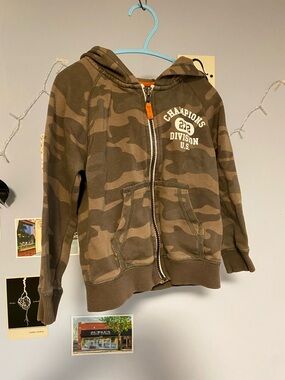 Carter's Brown Camo Zip-Up Hoodie
